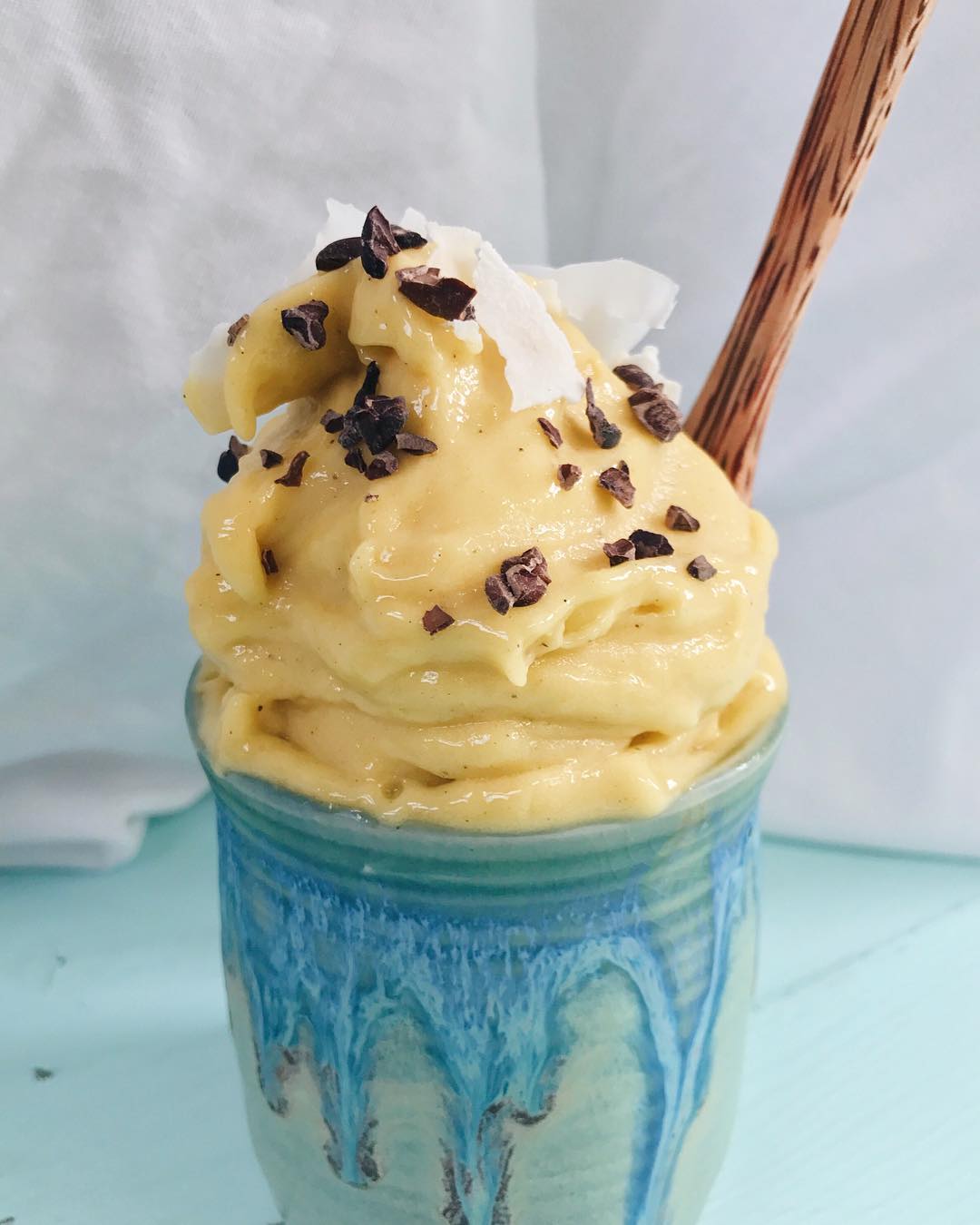 Two Ingredient Mango Ice Cream