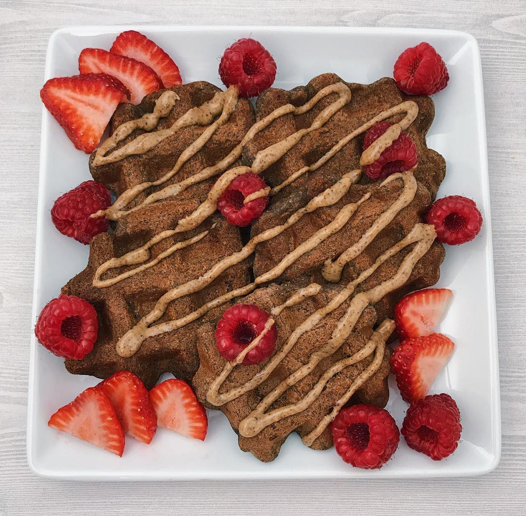 Vegan Protein Pumpkin Waffles