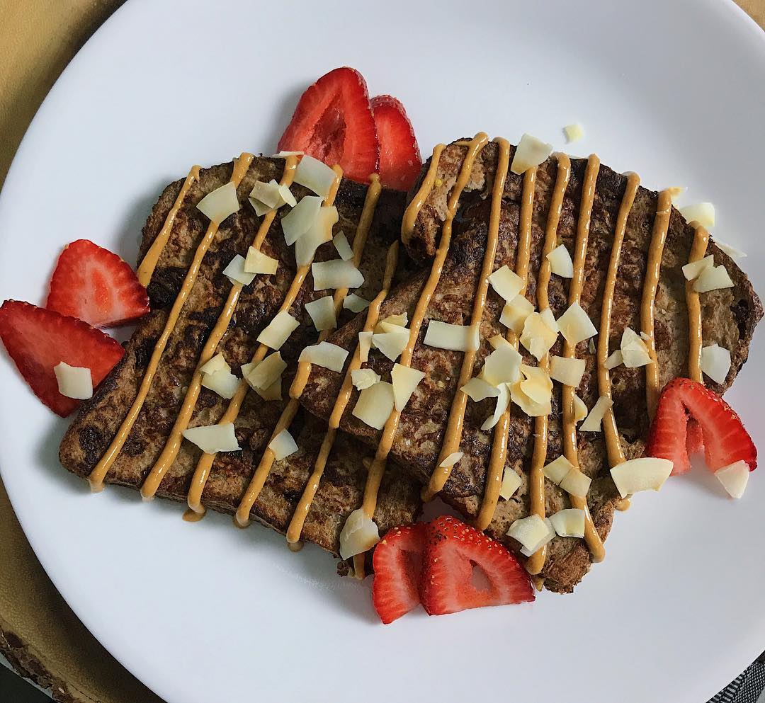 Strawberry Jam Protein French Toast