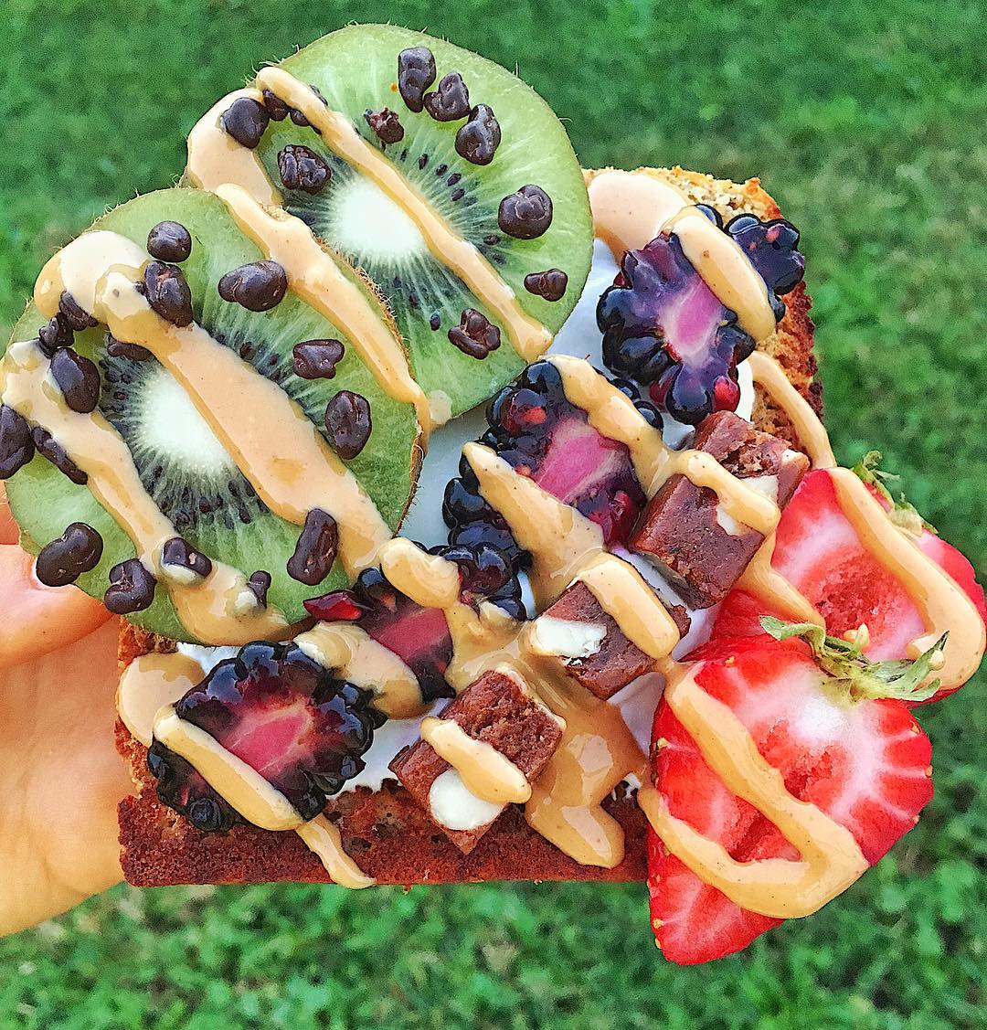 Grain-Free Breakfast Toast with Toppings