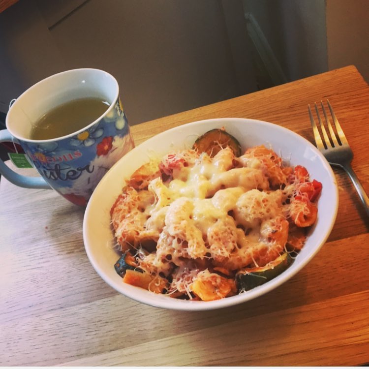 Quick Roasted Vegetable Pasta Lunch