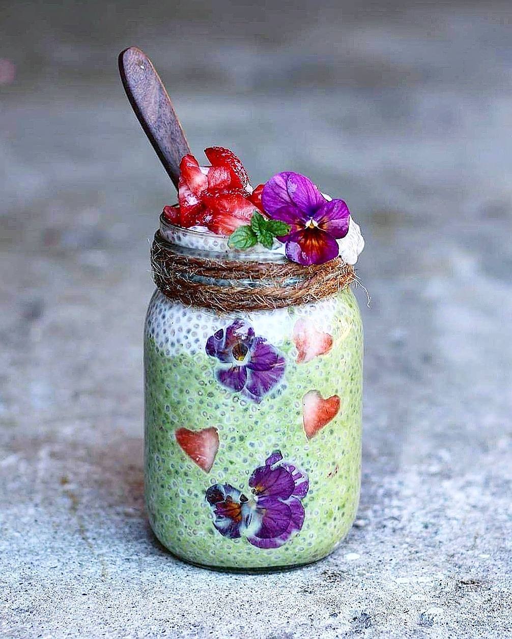 Matcha Chia Seed Pudding