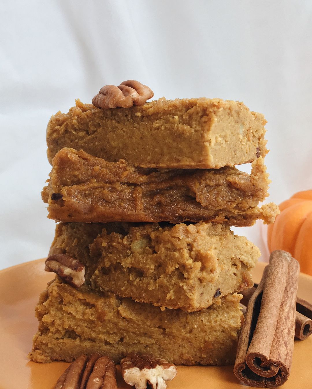 Vegan Oil-Free Gluten-Free Pumpkin Pie Blondies