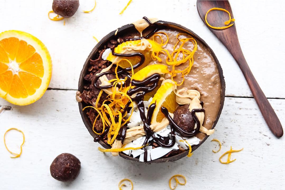 Chocolate Orange Smoothie Bowl