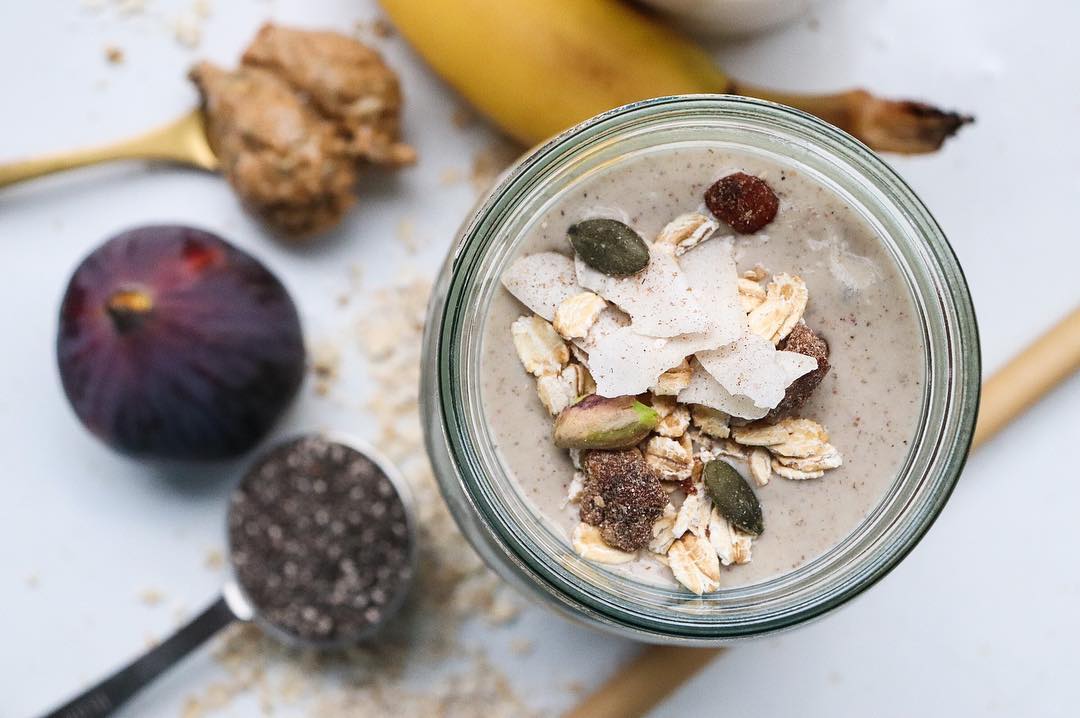 Monday Morning Peanut Butter Fig Smoothie