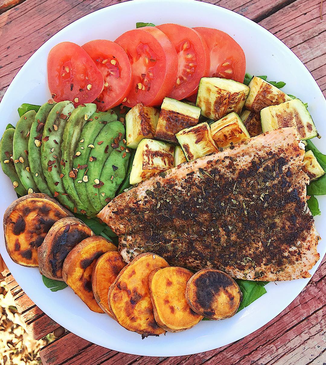 Salmon and Vegetable Bowl