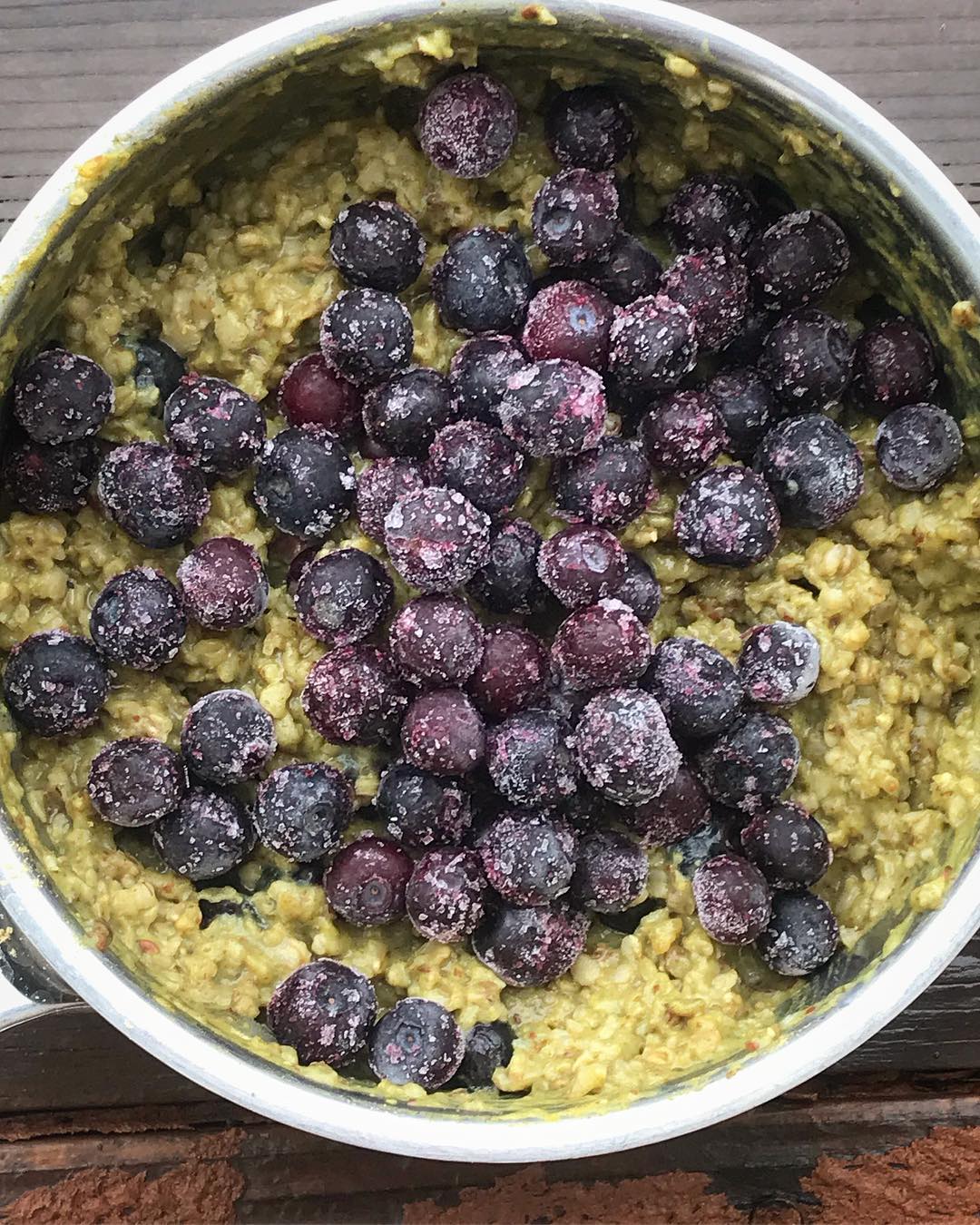 Quick Salted Caramel Blueberry Oatmeal