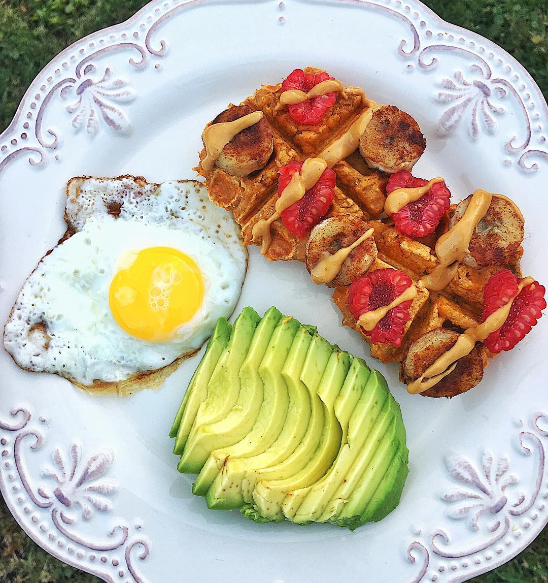 Easy 3-Ingredient Sweet Potato Waffles