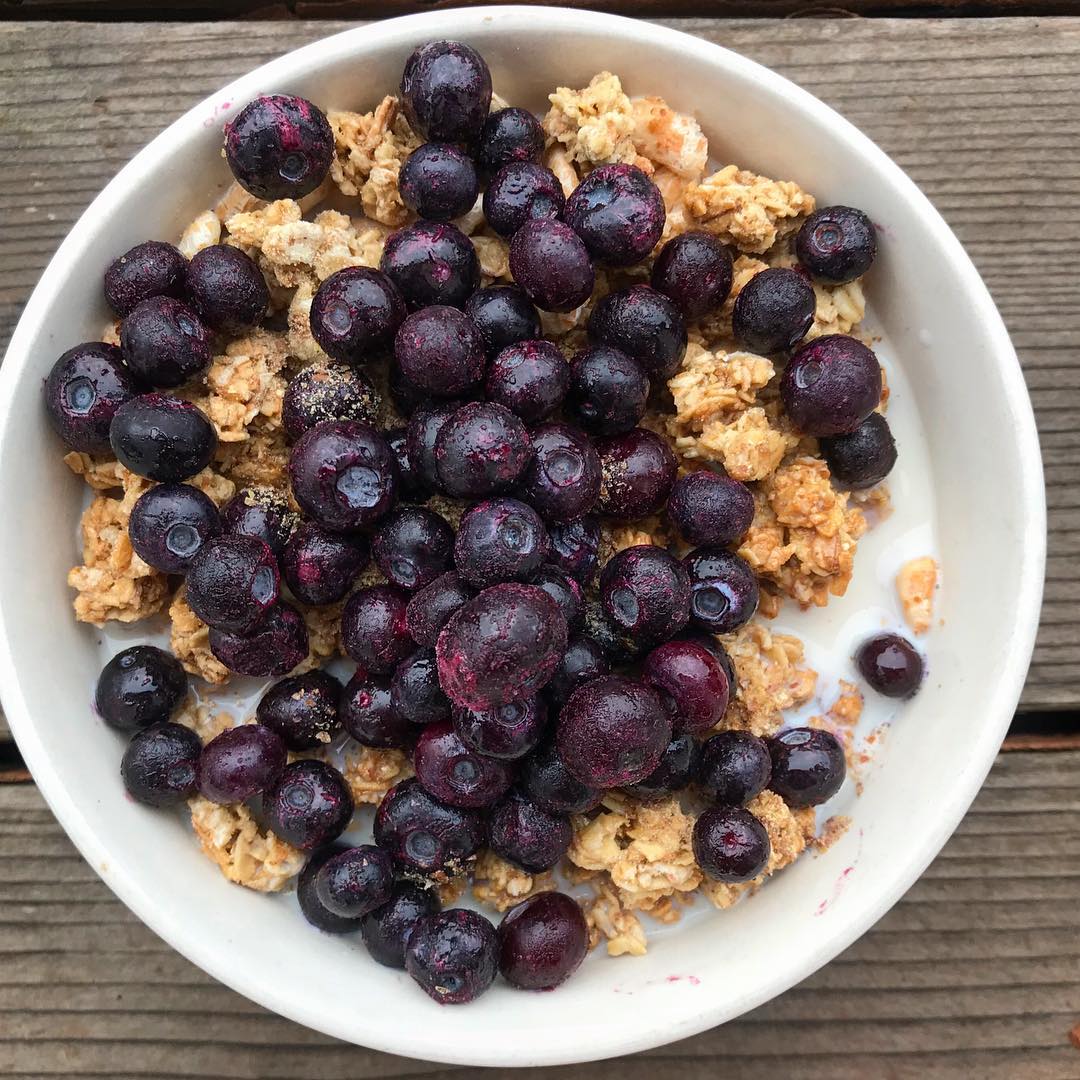 Granola and Cereal Breakfast Bowl