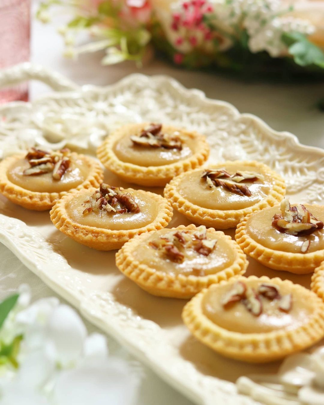 Nutty Caramel Tarts