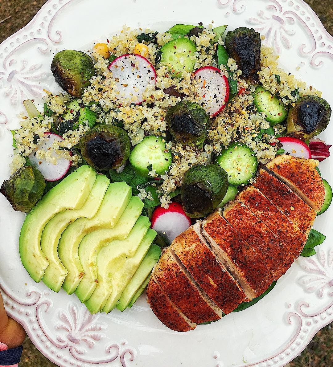 Easy Baked Chicken and Veggie Lunch