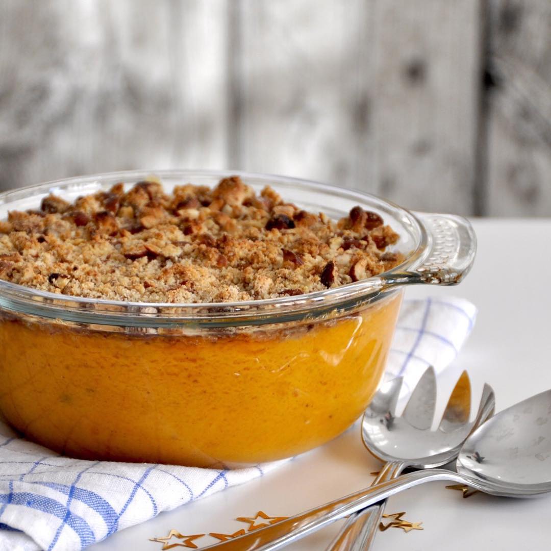 Easy Sweet Potato Casserole with Pecans