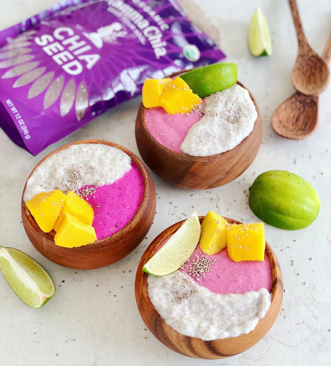 Tropical Chia Nicecream Bowl with Lime