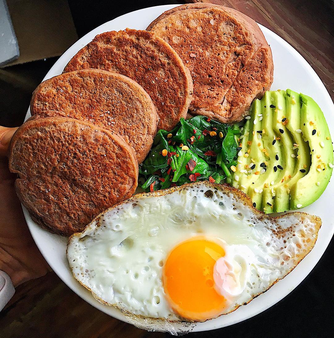 Savory Protein Pancakes Breakfast