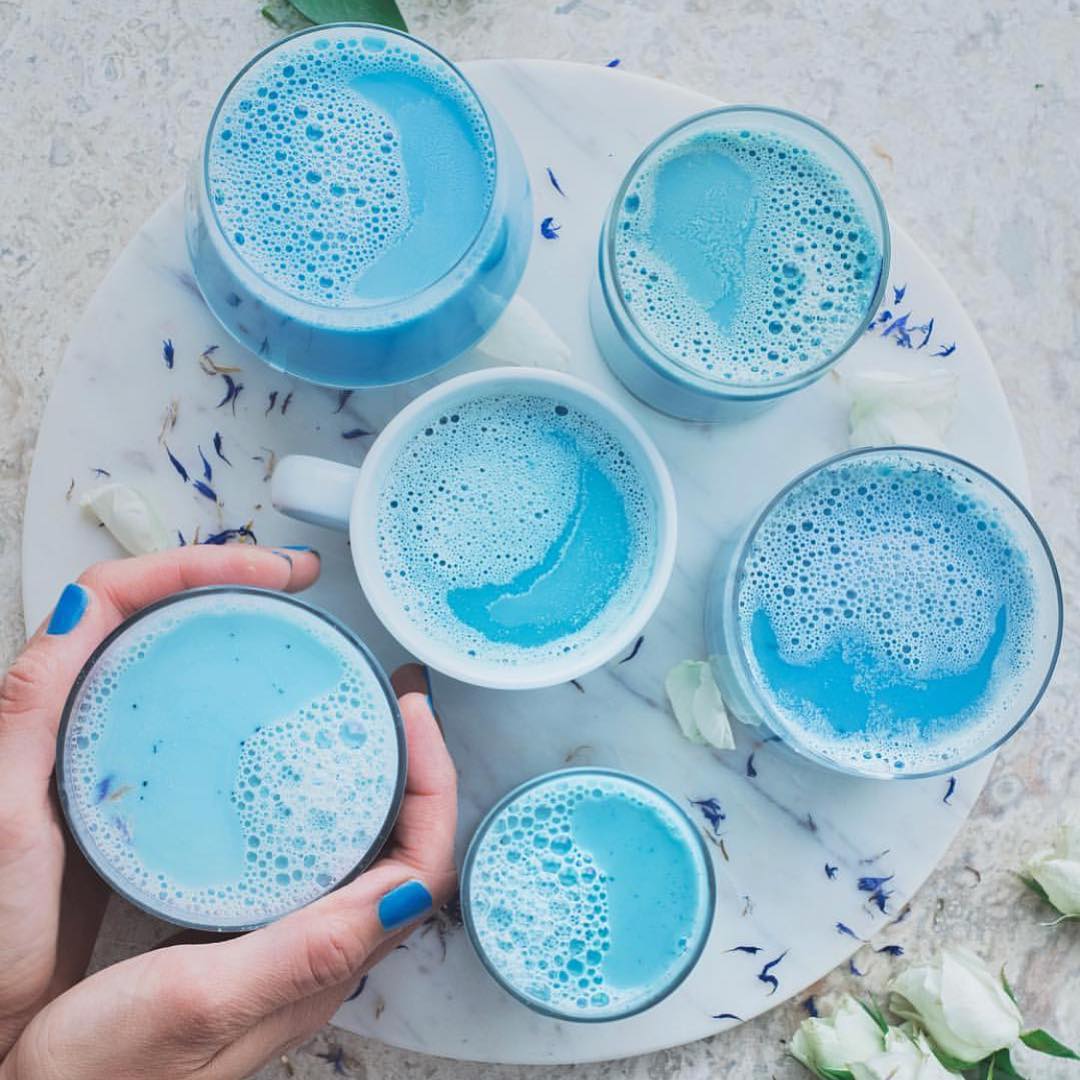 Blue Spirulina Mermaid Latte