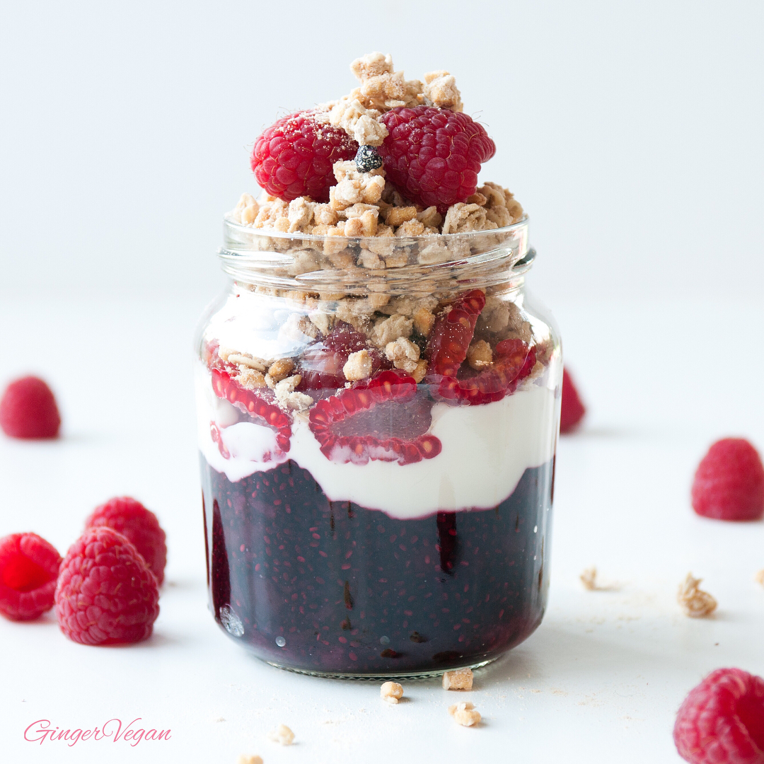 Easy Vegan Chia Jam Breakfast Creation