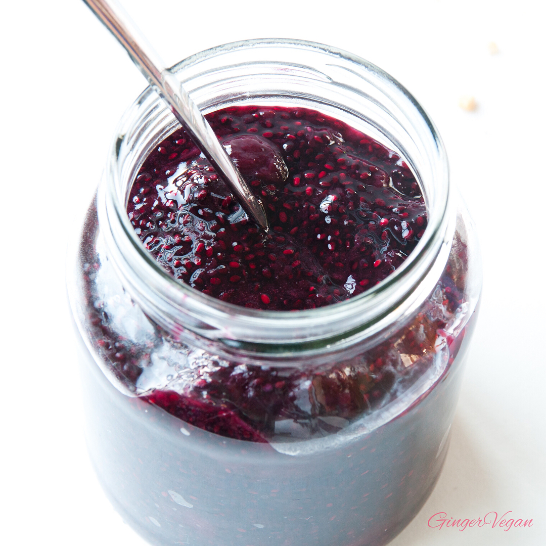 Easy Vegan Chia Jam Breakfast Creation