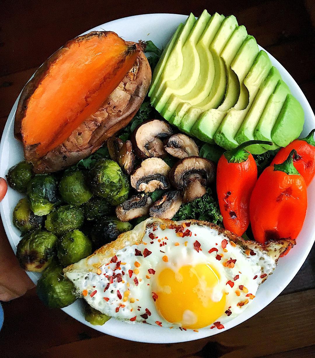 Egg and Roasted Vegetable Lunch Bowl