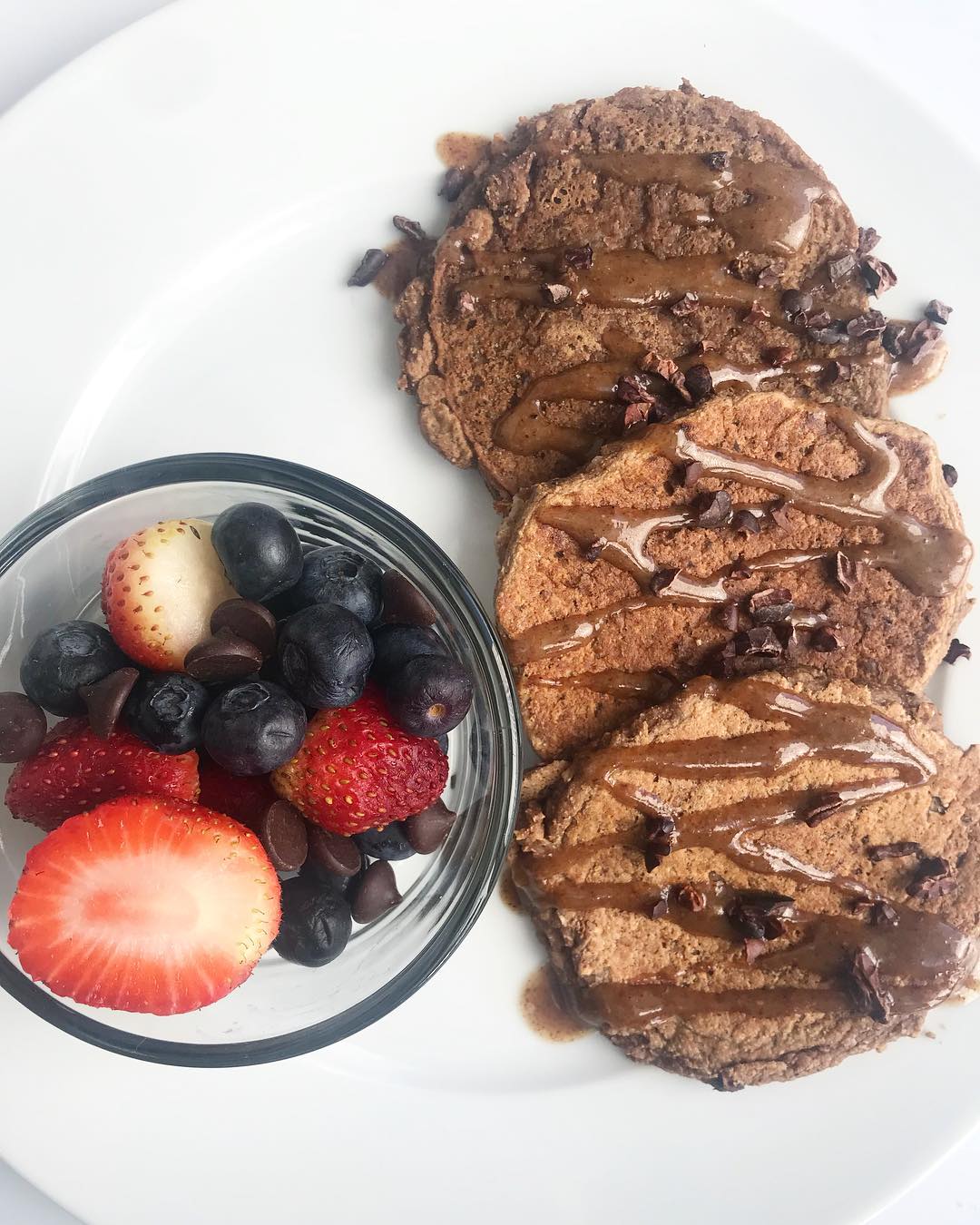 Chocolatey Paleo Pancakes