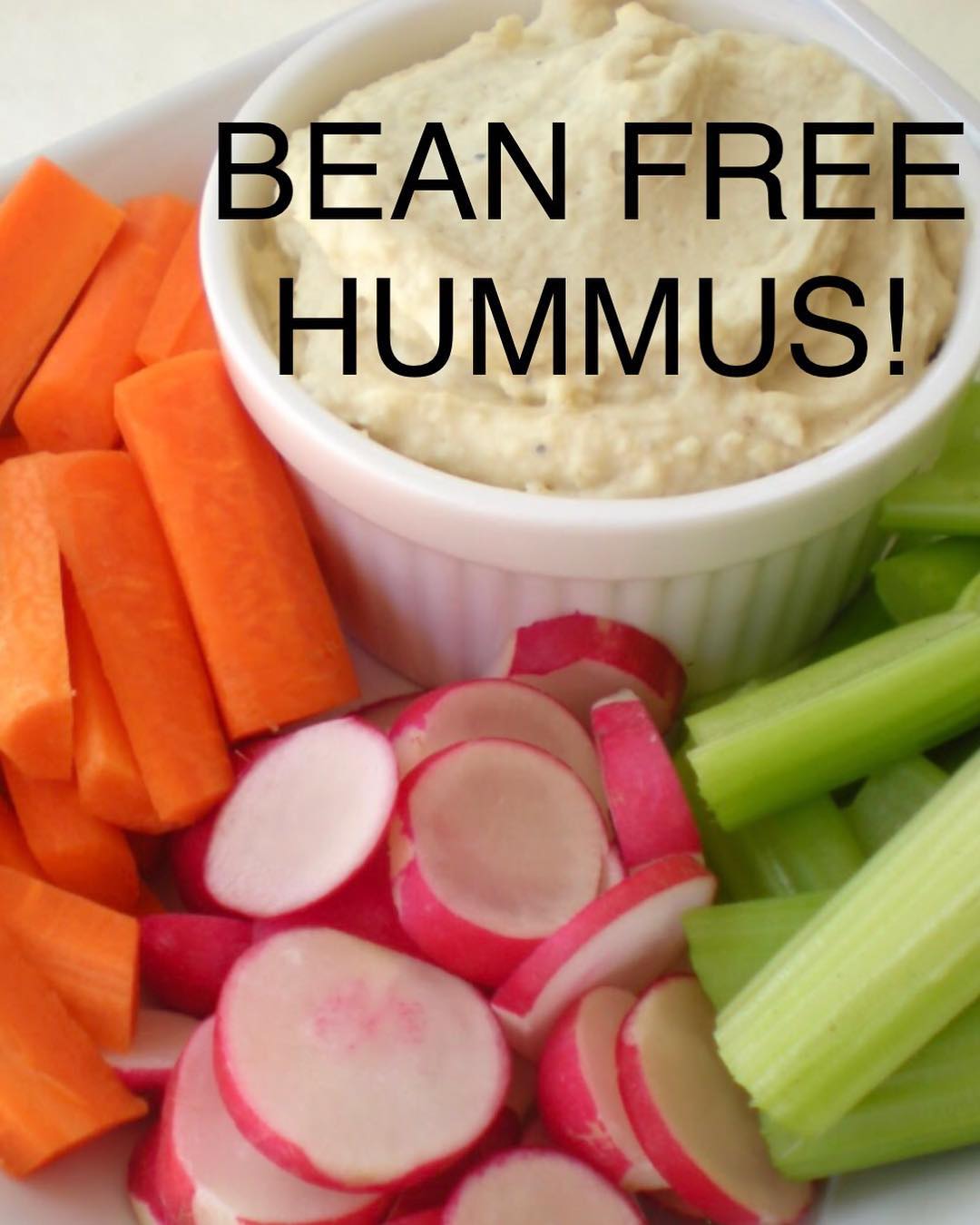 Bean Free Raw Hummus with Zucchini and Tahini