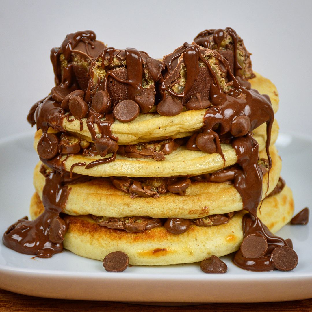 Easy Chocolate Protein Pancakes Option