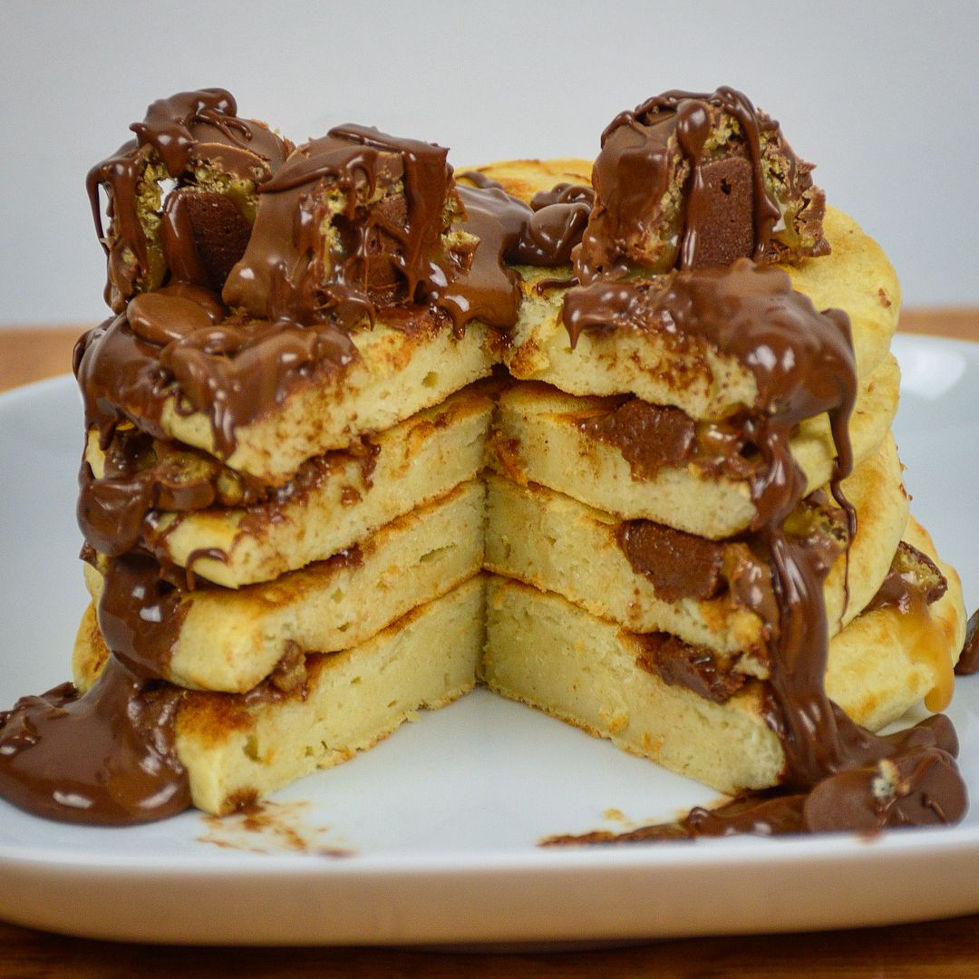 Easy Chocolate Protein Pancakes Option