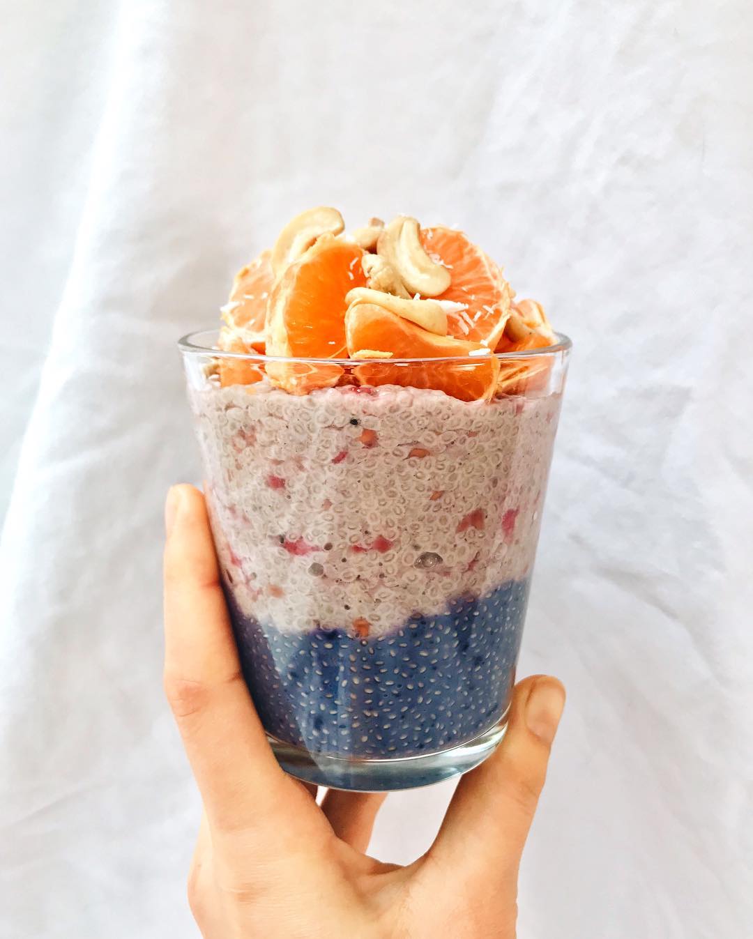 Natural Unicorn Chia Cups with Berries