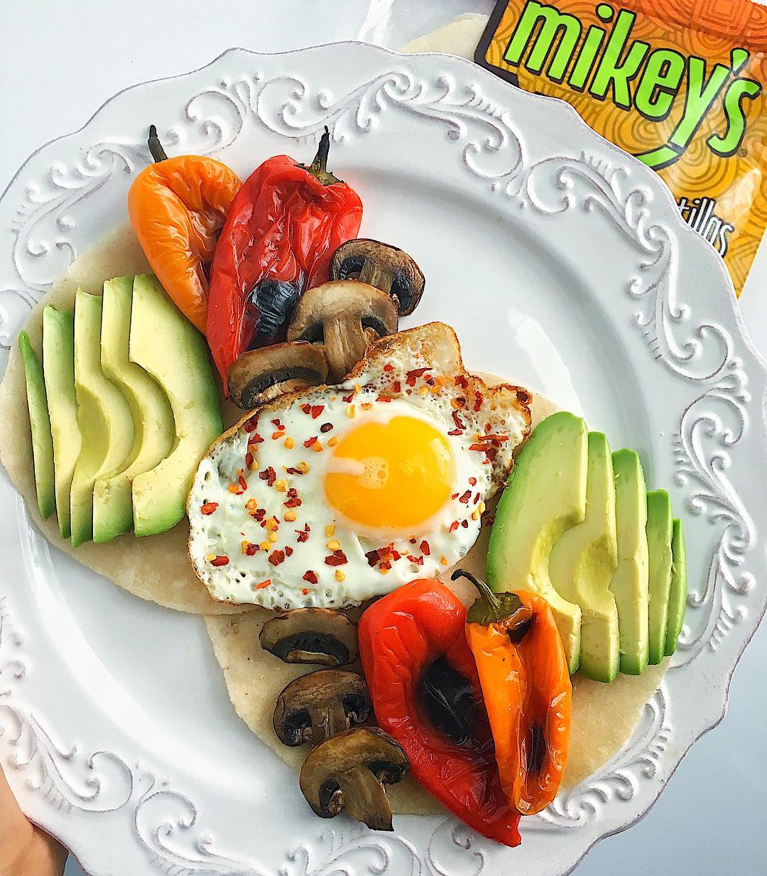 Savory Breakfast Tacos with Eggs and Avocado