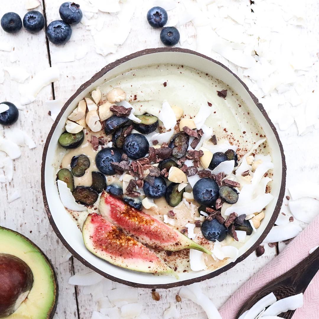Tahini Avocado Nice Cream Smoothie Bowl