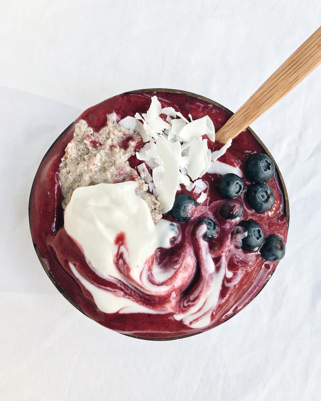 Blueberry Lucuma Smoothie Bowl with Superfoods