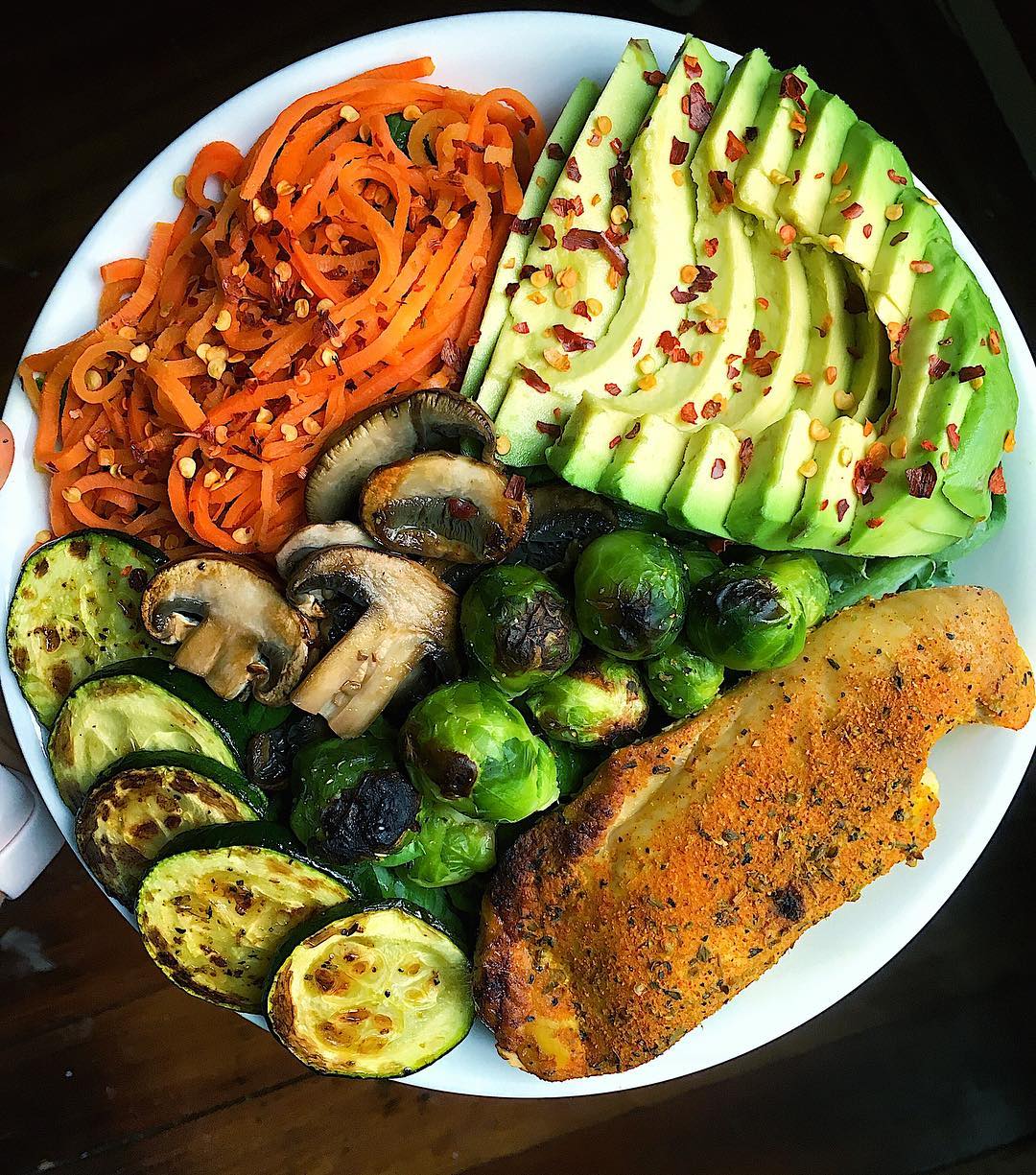 Reheated Chicken and Vegetable Lunch