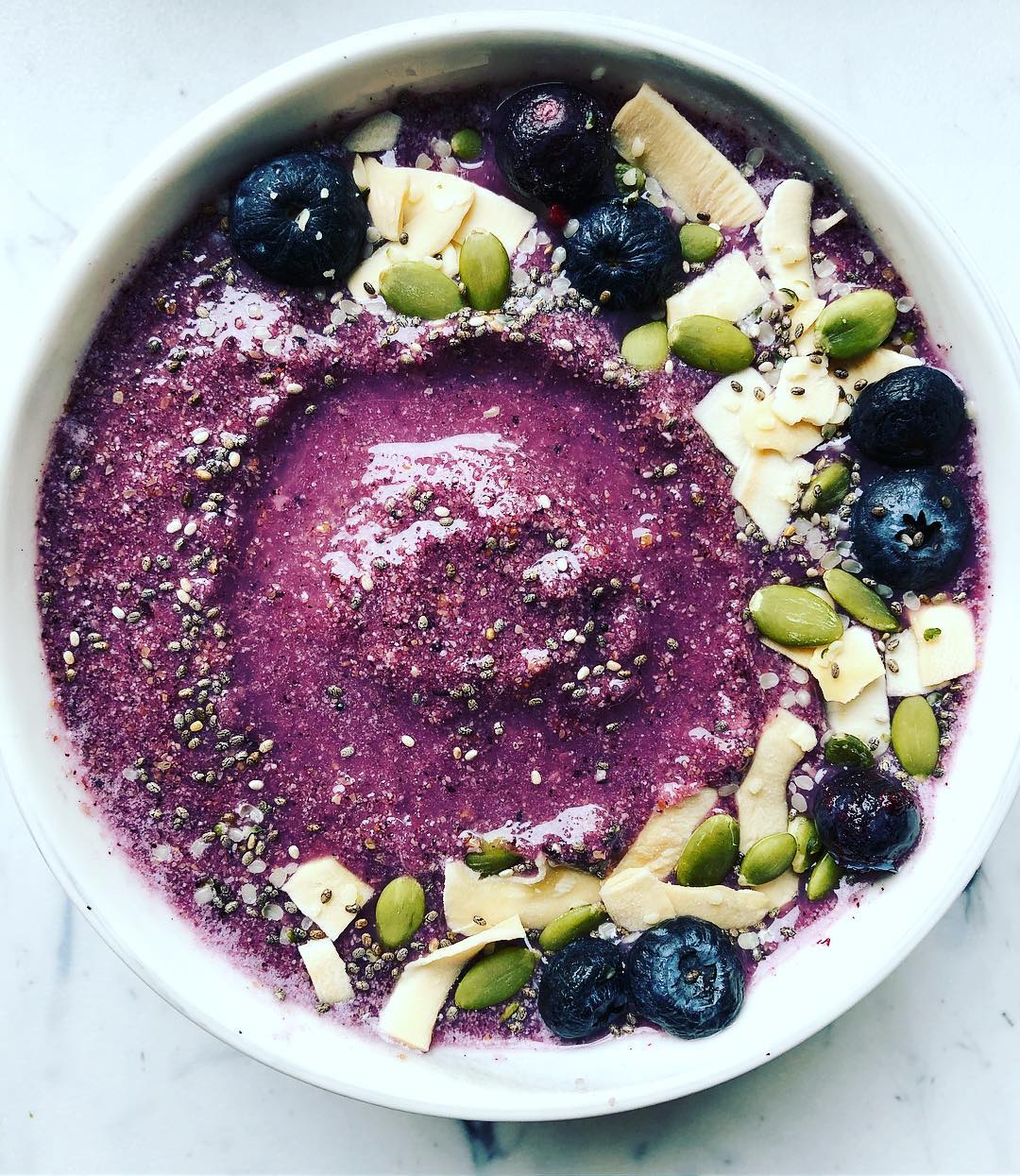 Lavender Blueberry Smoothie Bowl