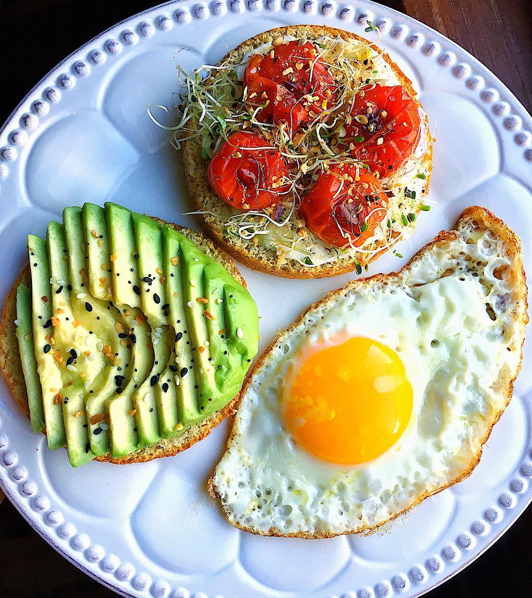 Savory Paleo English Muffins with Fried Egg