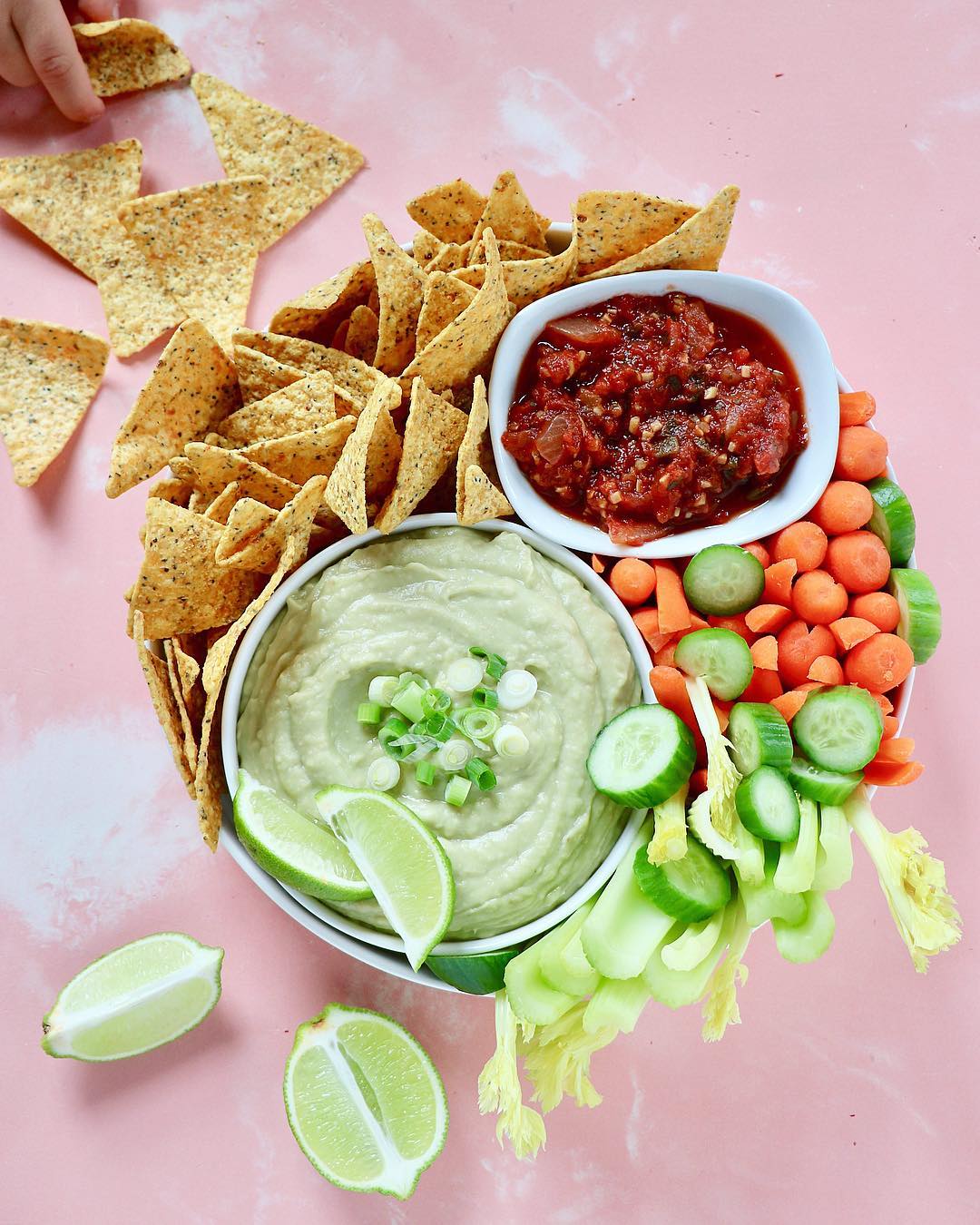 Simple Homemade Creamy Guacamole Bean Dip