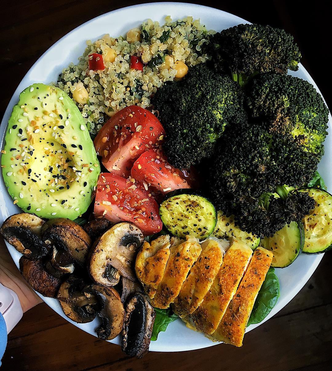 Sunday Leftover Chicken Veggie Bowl