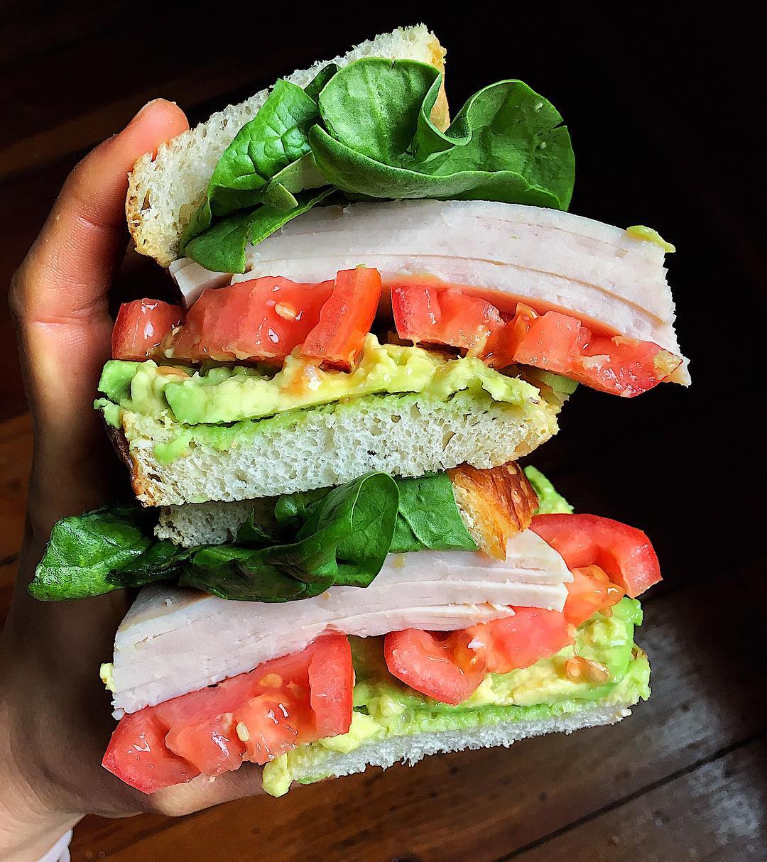 Avocado and Turkey Sandwich