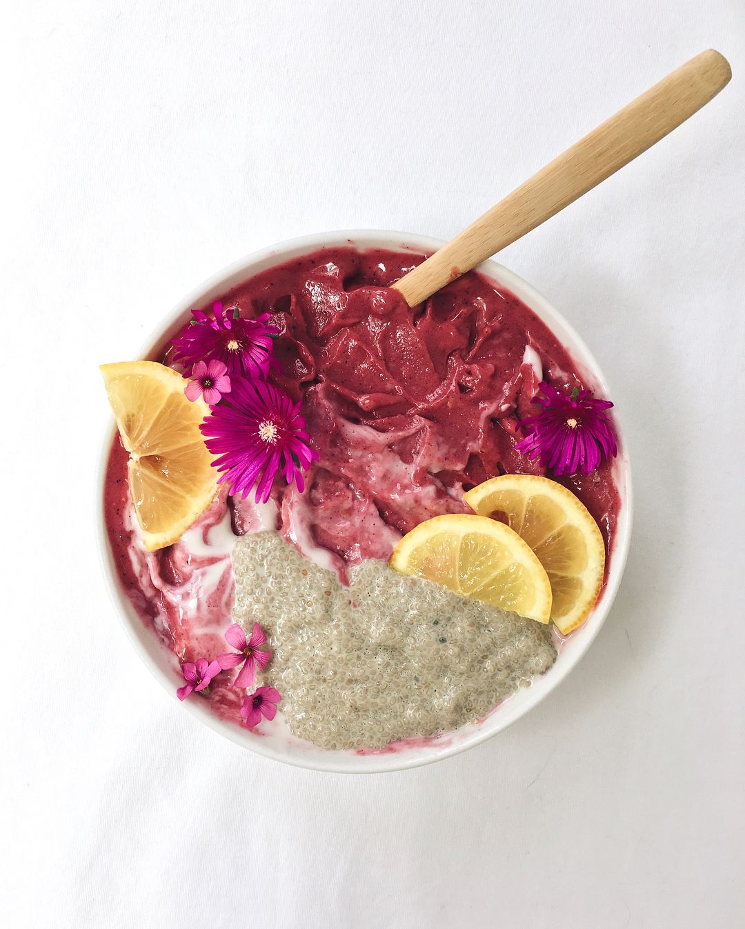 Ombre Acai Bowl with Frozen Fruits and Superfoods