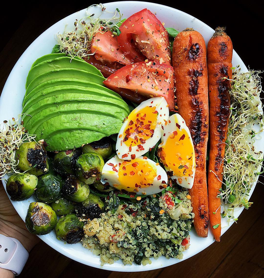 Soft Boiled Egg with Roasted Vegetables
