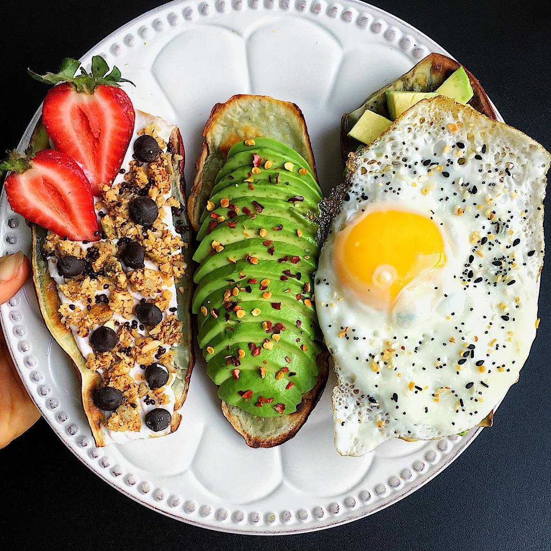 Baked Japanese Sweet Potato with Three Topping Variations