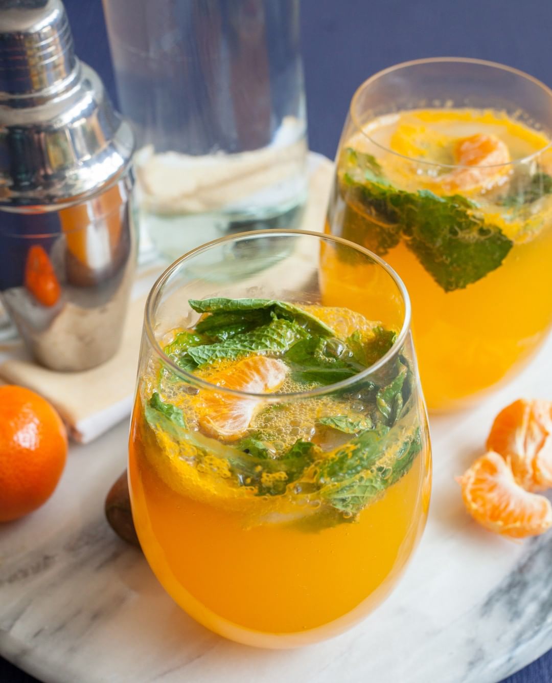 Mandarin Mint Spritzer Mocktail for Summer Parties