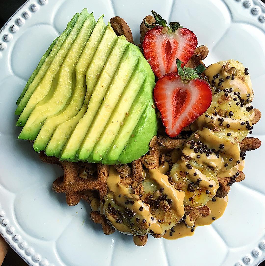 Sweet and Savory Banana Paleo Waffle