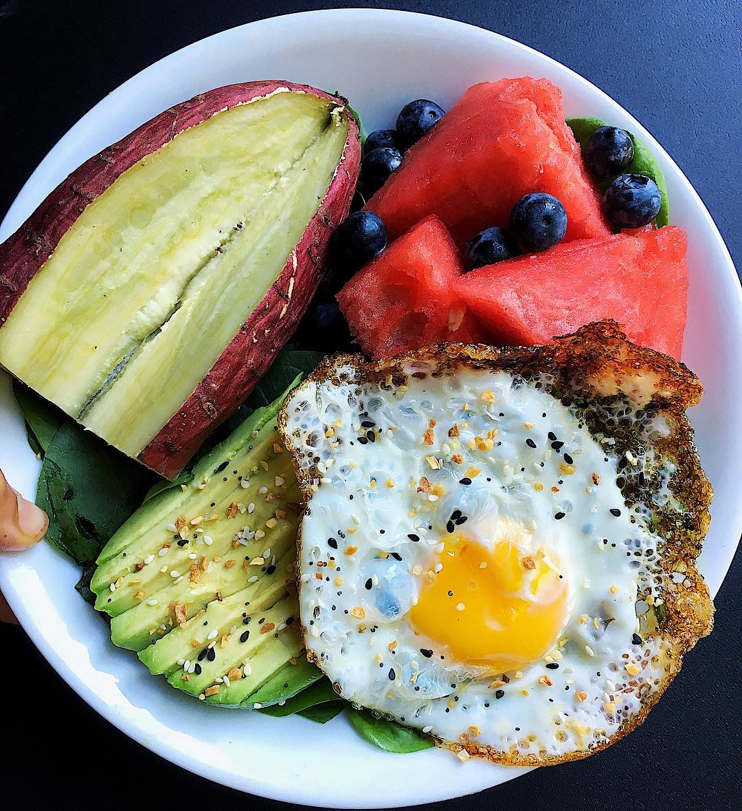 Egg Avocado Sweet Potato Breakfast Bowl