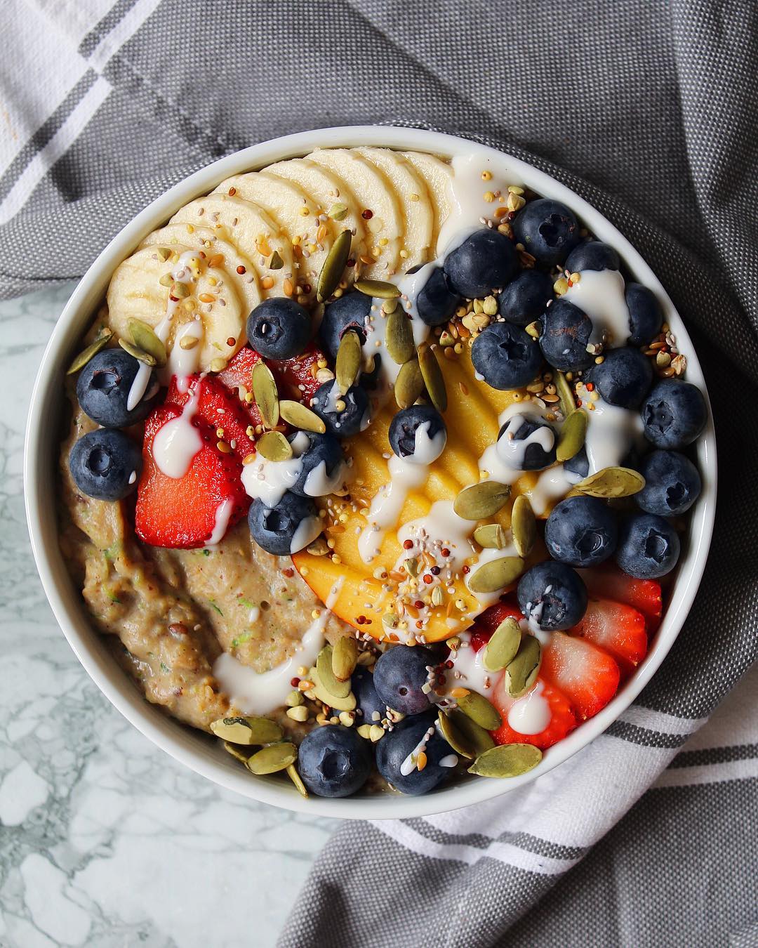 Healthy Zucchini Oats with Banana and Spices