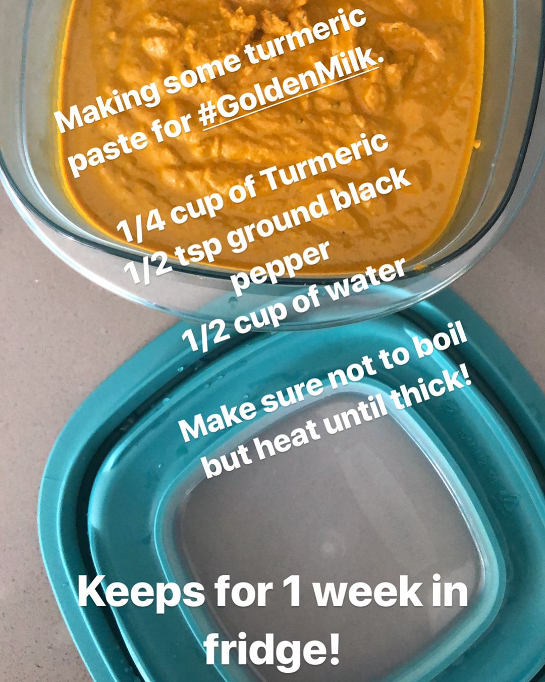 Golden Milk Tea with Turmeric Paste