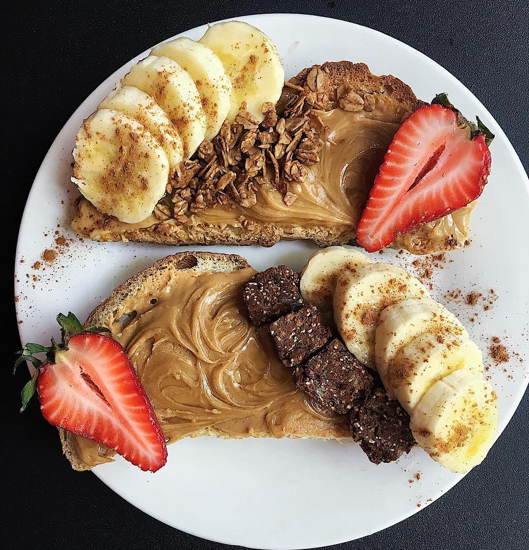 Peanut Butter and Honey Sourdough Toast