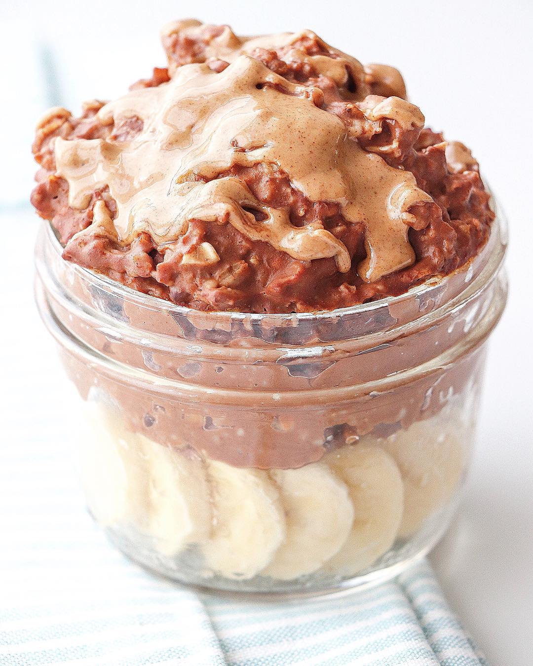 Quick Cacao Oats Breakfast with Almond Butter