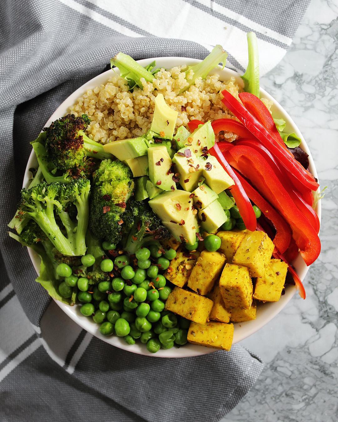 Easy Adobo Seasoned Tofu Dinner