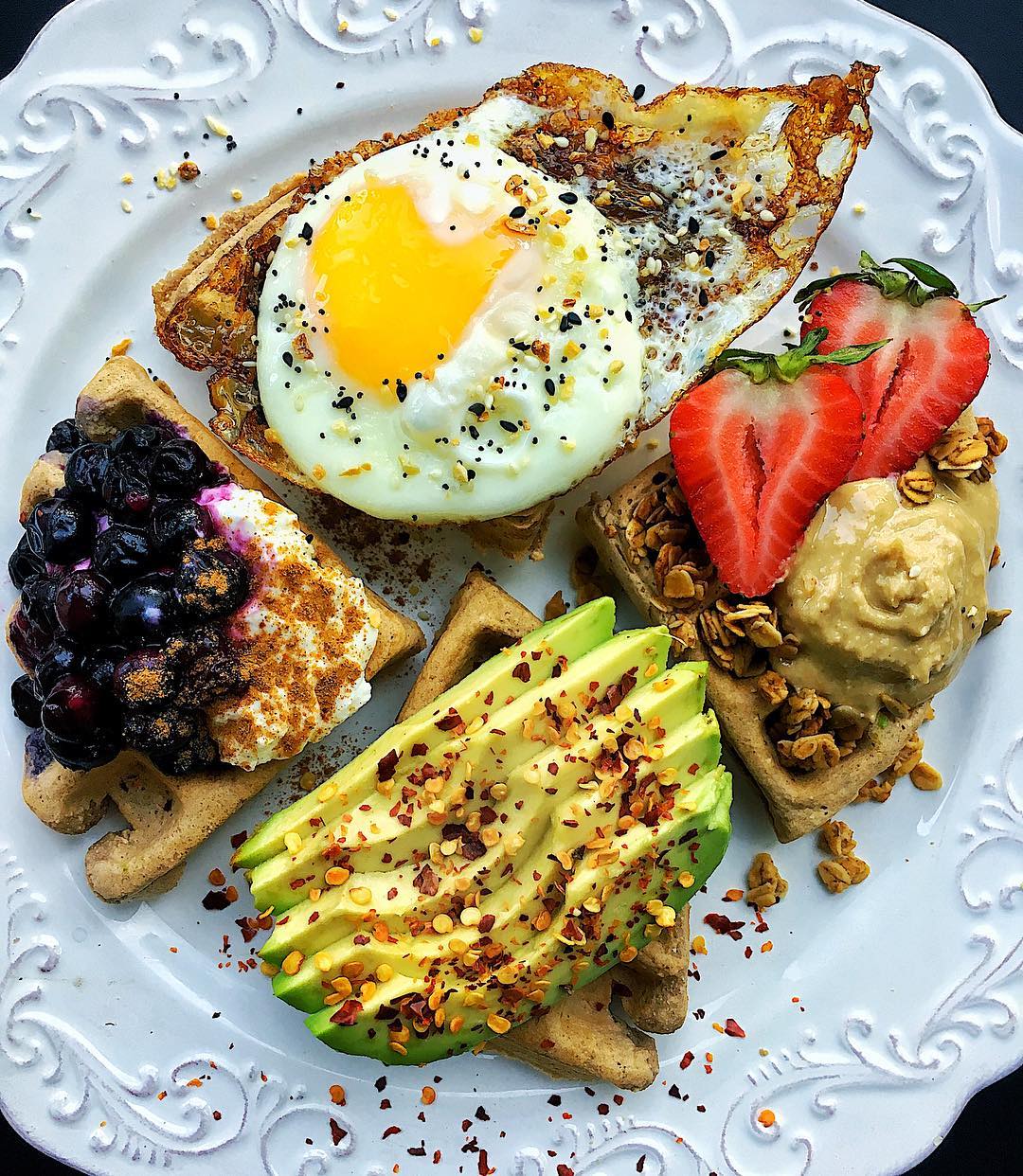 Paleo Waffles Four Ways