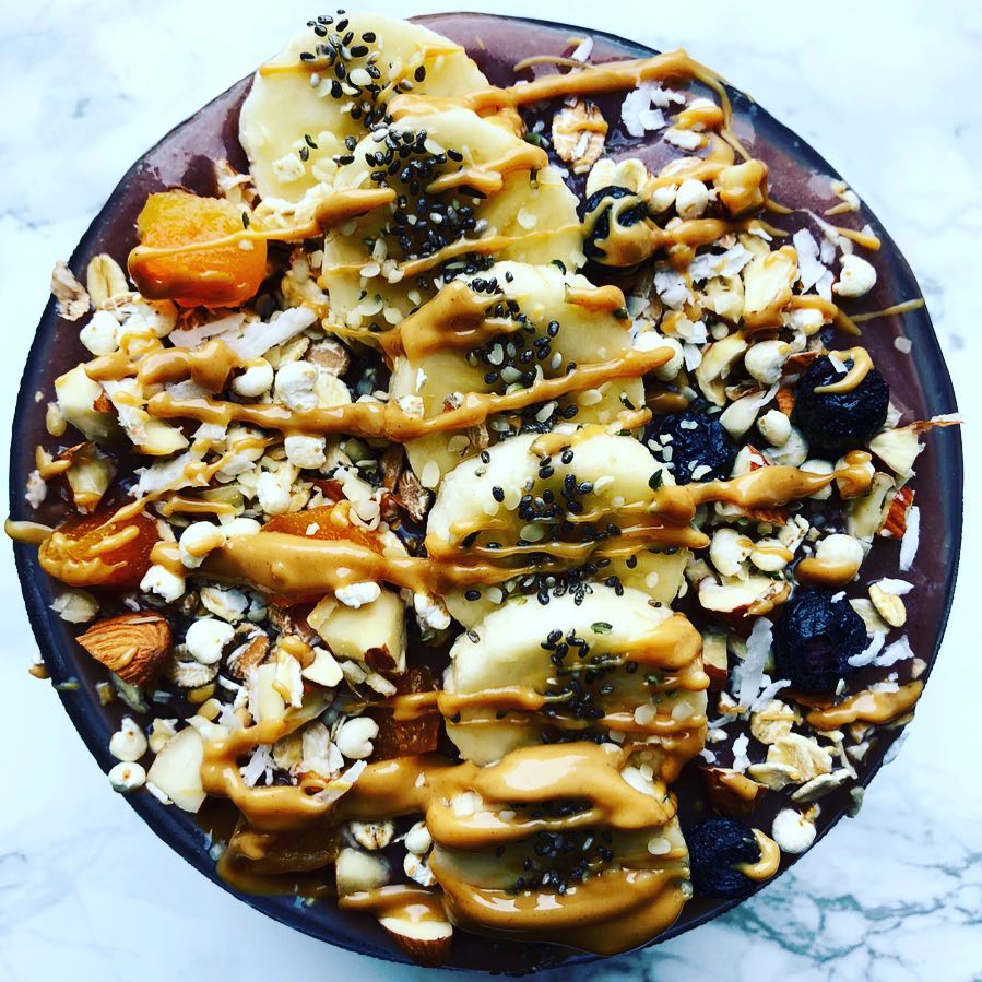 Acai Bowl with Banana and Berries