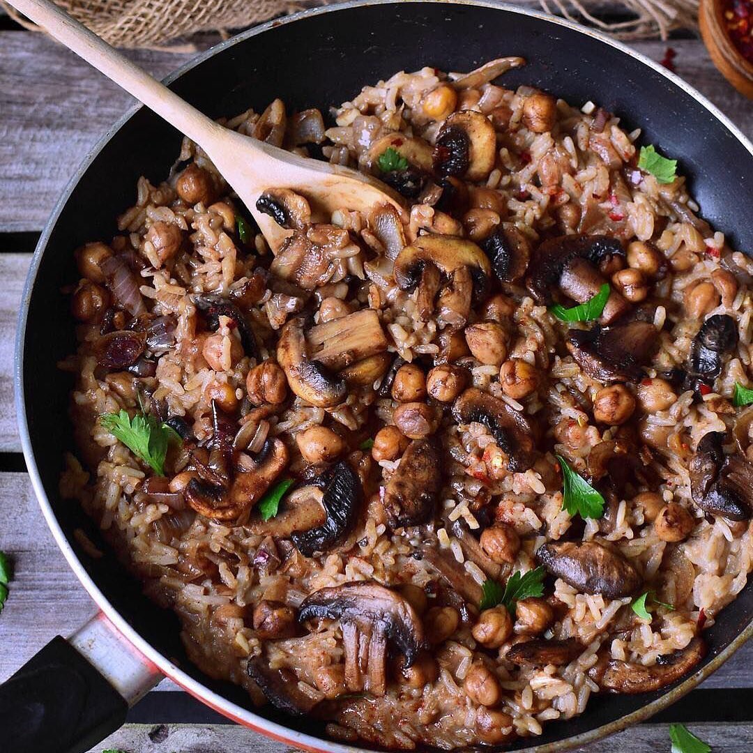 Creamy Vegan Mushroom Risotto